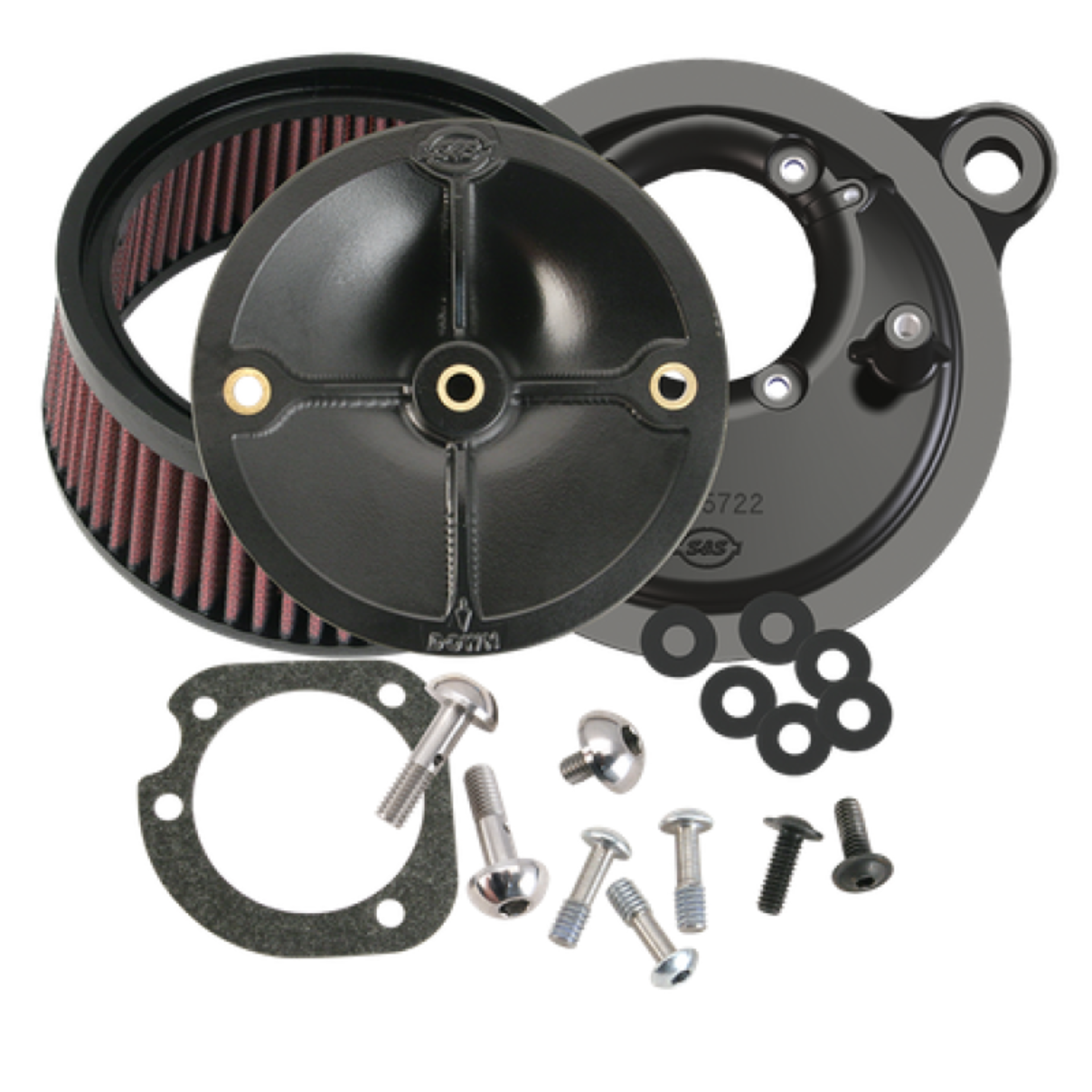 Picture of S&S Cycle 01-15 Fuel-Injector Softail Models Stealth Air Cleaner Kit w/o Cover