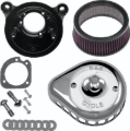 Picture of S&S Cycle 01-15 Fuel-Injected Softail Models Stealth Air Cleaner Kit w/ Chrome Mini Teardrop Cover
