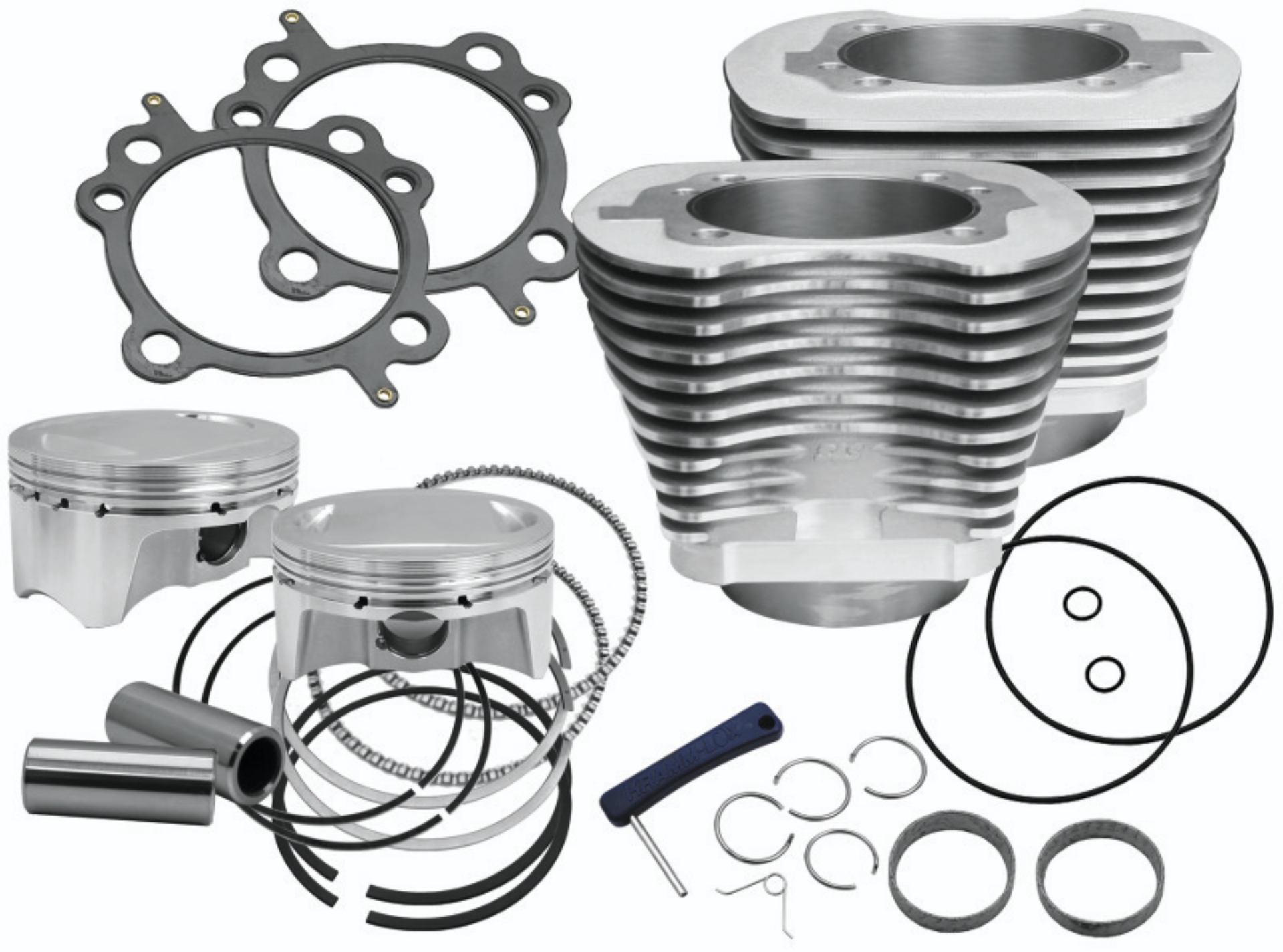 Picture of S&S Cycle 07-17 BT Models 110in Sidewinder Big Bore Kit - Silver