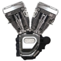 Picture of S&S Cycle 07-16 Touring Models T111 T-Series Long Block Engine - Wrinkle Black