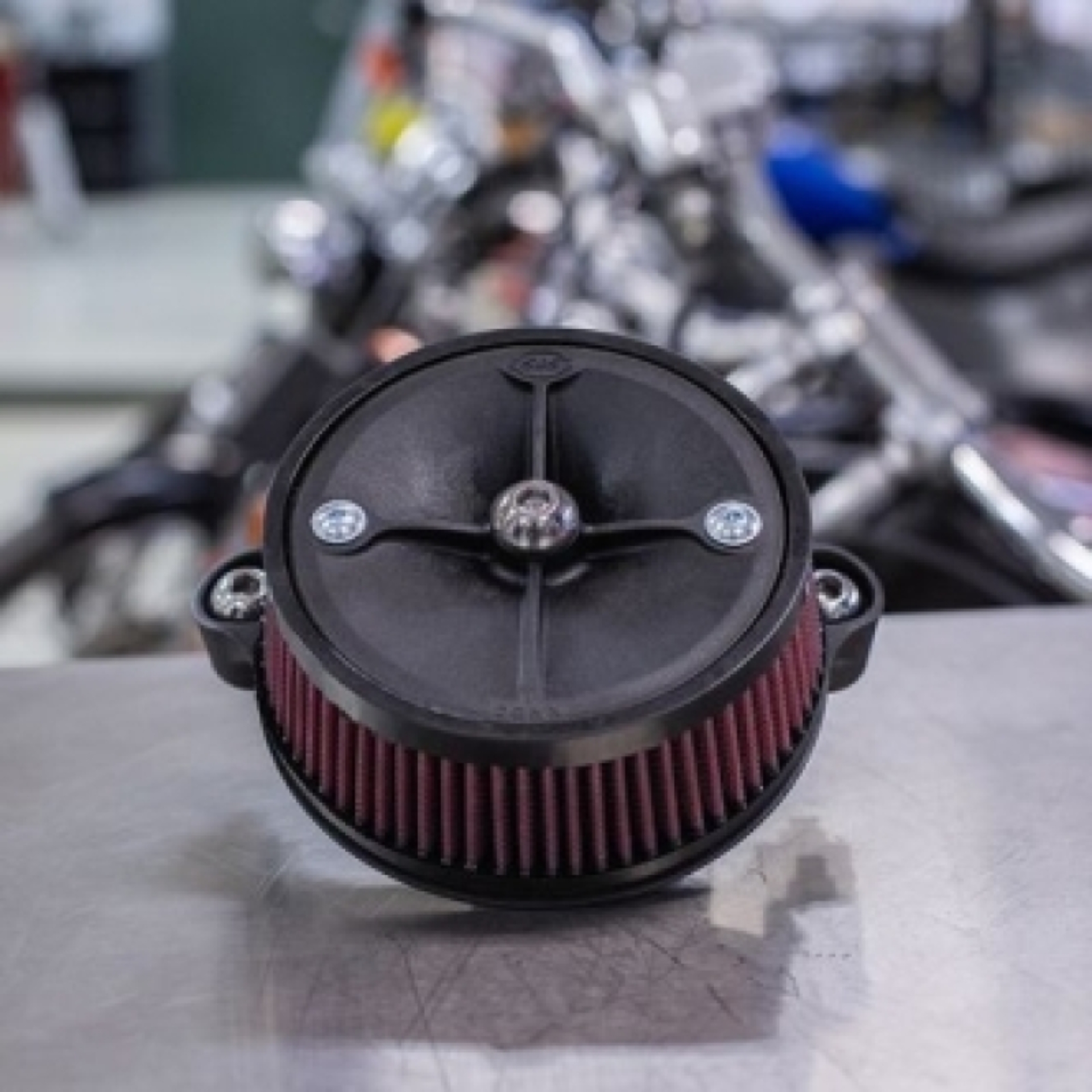 Picture of S&S Cycle 2017+ M8 Models Stealth Air Cleaner Kit w/o Cover