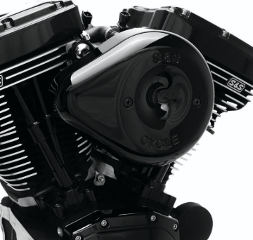 Picture of S&S Cycle 2017+ M8 Models Stealth Air Cleaner Kit w/ Black Teardrop Cover
