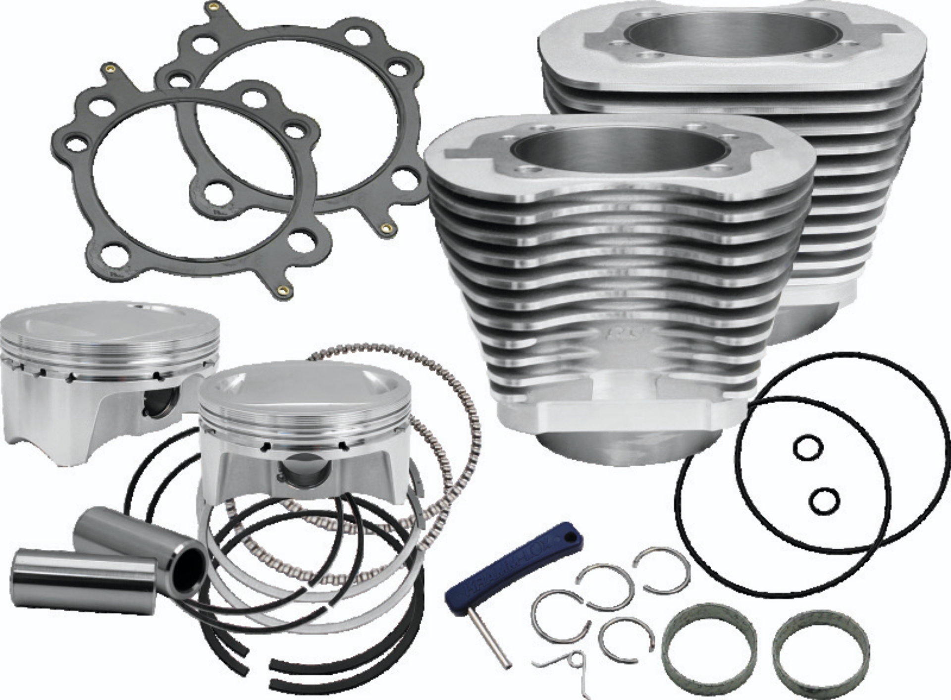 Picture of S&S Cycle 07-17 BT 107in Bolt-In Big Bore Kit - Silver