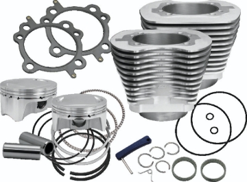 Picture of S&S Cycle 07-17 BT 107in Bolt-In Big Bore Kit - Silver