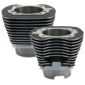 Picture of S&S Cycle 2007+ BT 4-1/8in Bore Cylinder Set For 117in & 117in Dish Hot Set Up Kits - Wrinkle Black