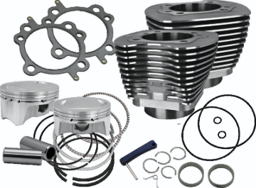 Picture of S&S Cycle 07-17 BT 107in Bolt-In Big Bore Kit - Wrinkle Black