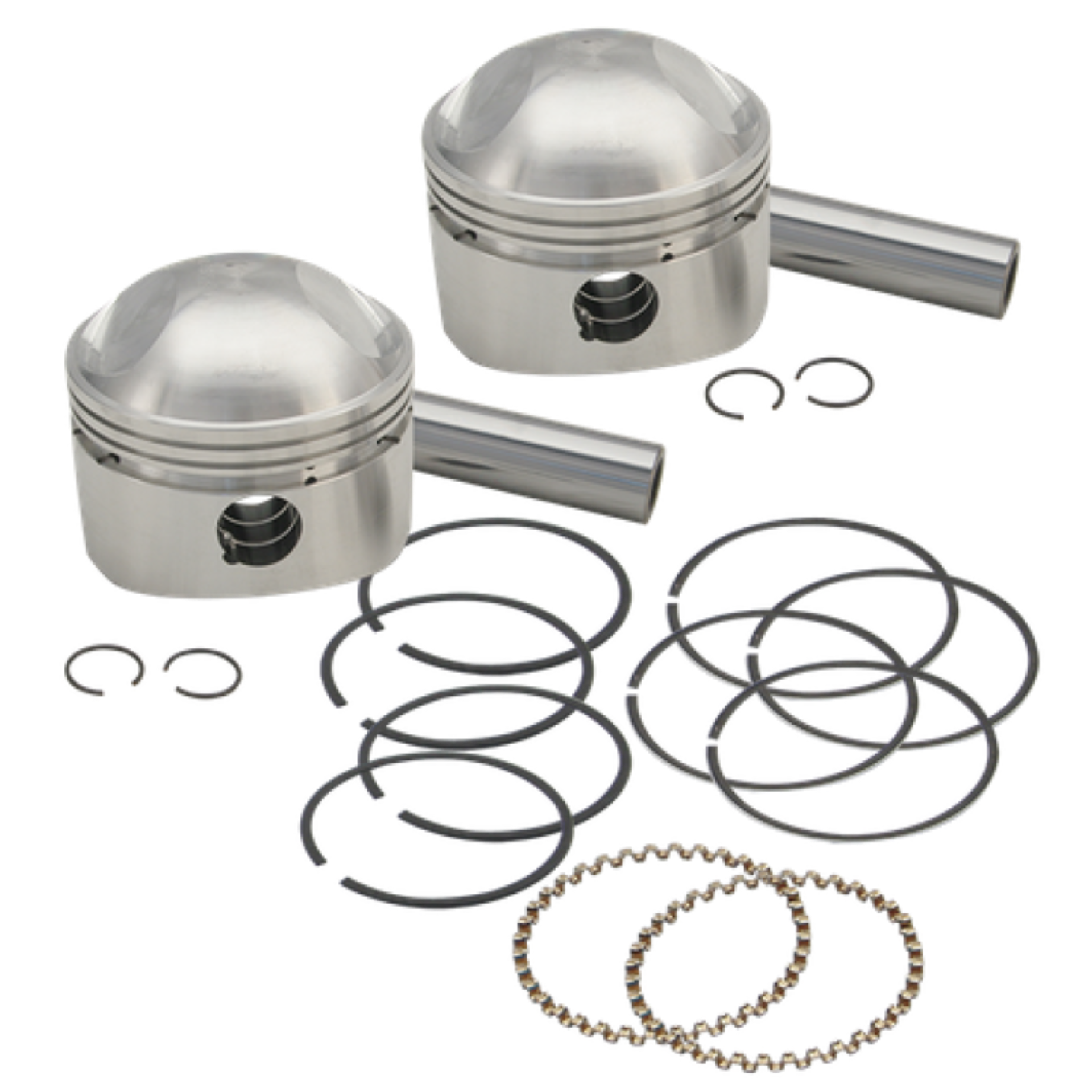 Picture of S&S Cycle 36-84 BT 3-7/16in x Up To 4-3/4in Stroke HC Piston Set - Standard