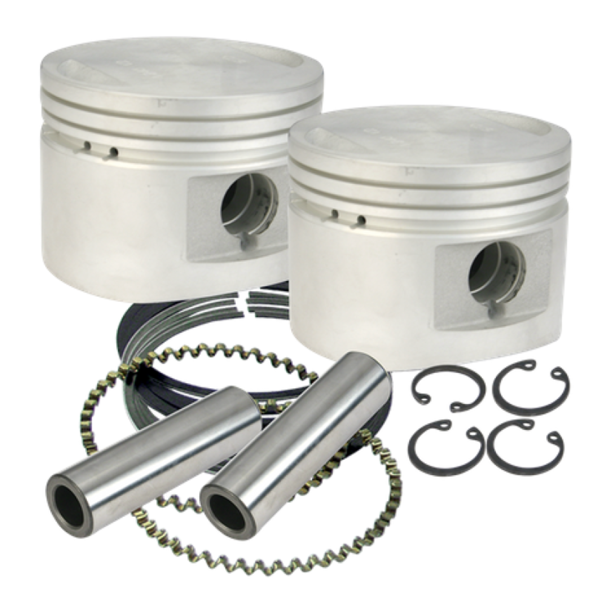 Picture of S&S Cycle 84-99 BT w/ Stock Heads Standard 80in Cast Flat-Topped Replacement Piston Kit