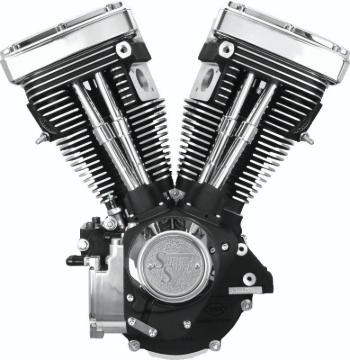 Picture of S&S Cycle 84-99 BT V80 Long Block Engine - Wrinkle Black