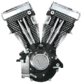 Picture of S&S Cycle 84-99 BT V80 Long Block Engine - Wrinkle Black