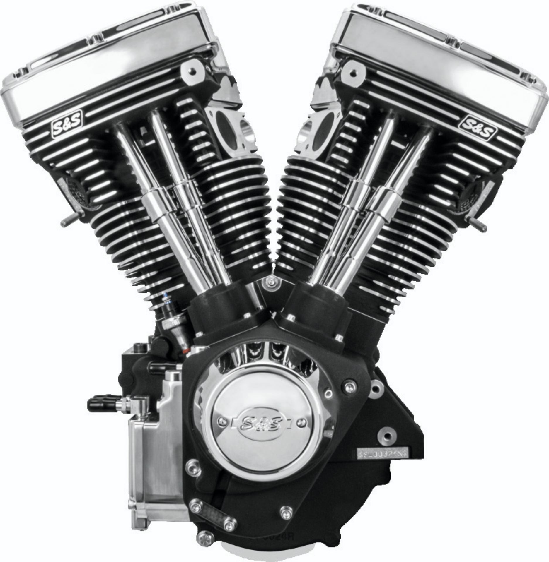 Picture of S&S Cycle 84-99 BT V111 Long Block Engine - Wrinkle Black