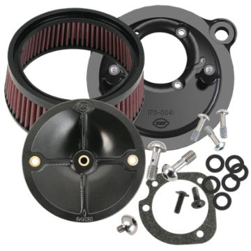Picture of S&S Cycle 91-06 XL Sportster Models w/ Stock CV Carb Stealth Air Cleaner Kit w/o Cover