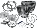 Picture of S&S Cycle 99-06 BT 4in Bore 4in Stroke Cylinder Kit - Wrinkle Black w/ Highlight