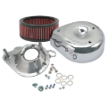 Picture of S&S Cycle 95-16 BT w/ S&S Single Bore TB Teardrop Air Cleaner Kit Chrome Cover