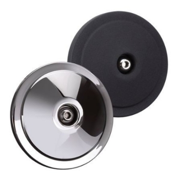 Picture of S&S Cycle Dished Bobber Air Cleaner Cover w/ Machined Highlights  - Chrome