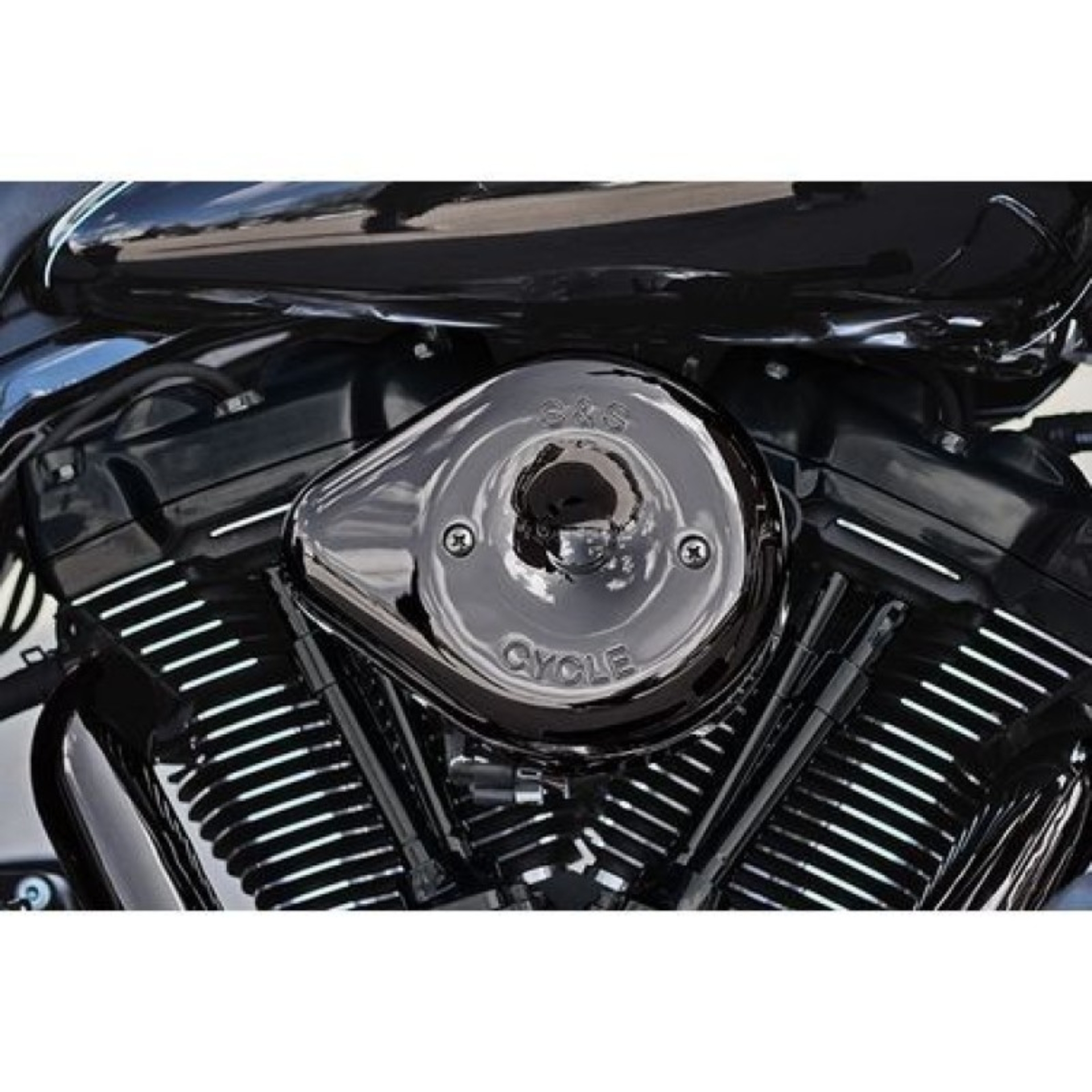 Picture of S&S Cycle Lava Stealth Teardrop Air Cleaner Cover - Chrome