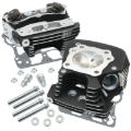 Picture of S&S Cycle 08-16 Touring Super Stock 89cc Cylinder Head Kit - Wrinkle Black