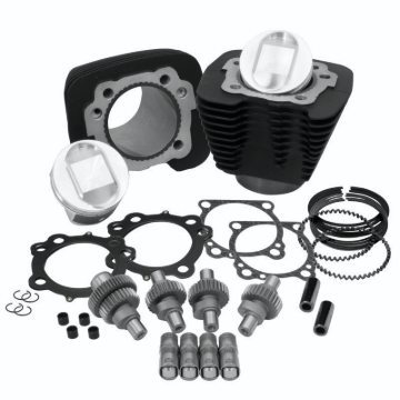 Picture of S&S Cycle 00-21 Sportster Models 1200cc to 1250cc Hooligan Kit - Wrinkle Black