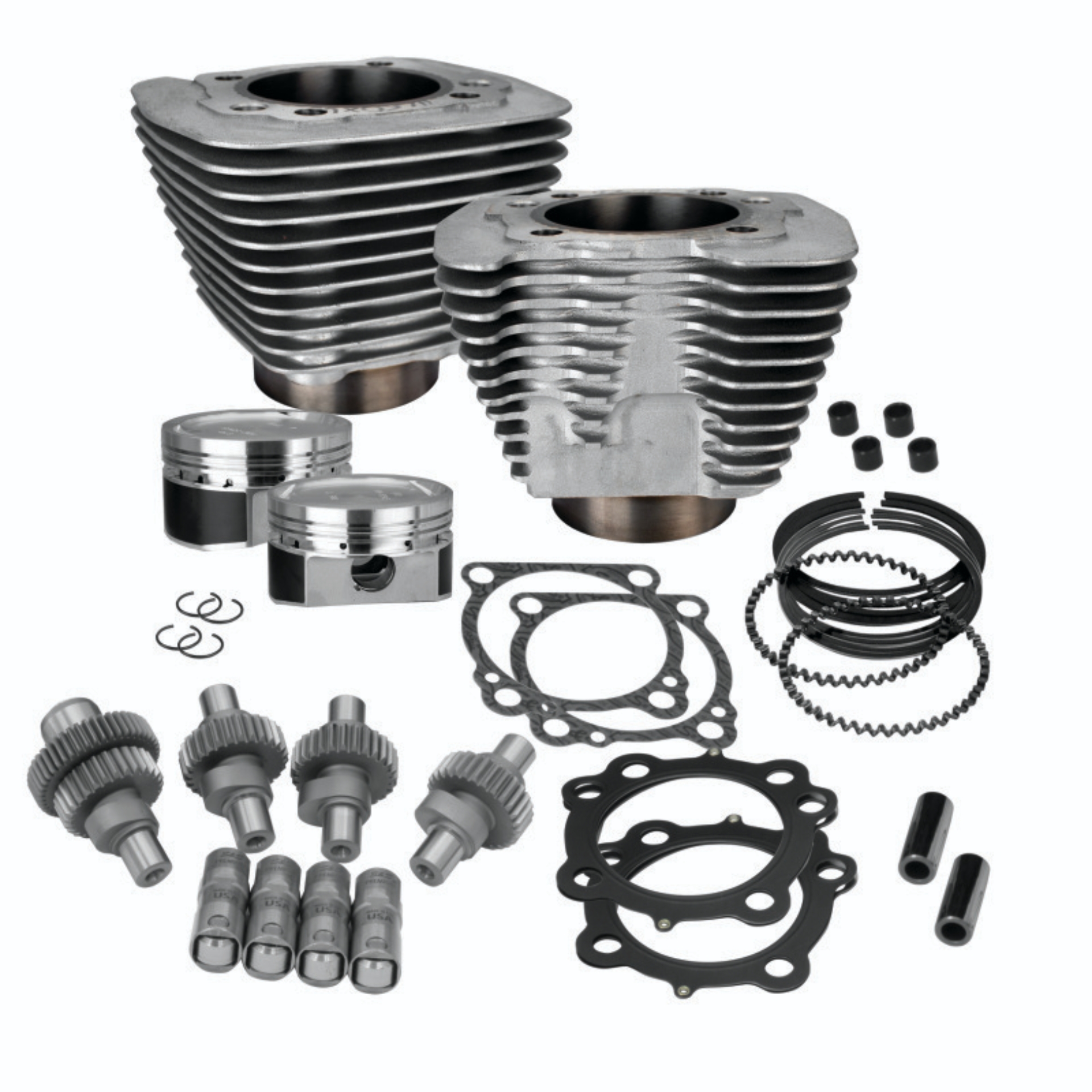 Picture of S&S Cycle 00-21 Sportster Models 883cc to 1200cc Hooligan Kit - Silver
