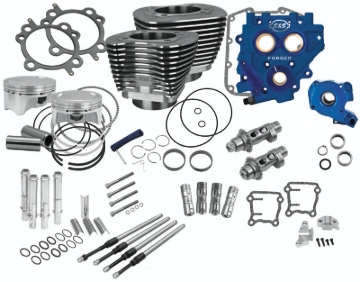 Picture of S&S Cycle 07-17 BT 110in Power Package - Wrinkle Black