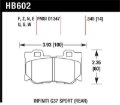 Picture of Hawk Infiniti G37 Sport HP+ Street Rear Brake Pads