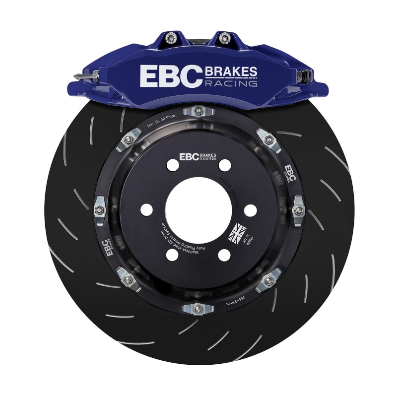 Picture of EBC Racing 17-22 Honda Civic Type-R (FK8) Blue Apollo-6 Front Right Caliper