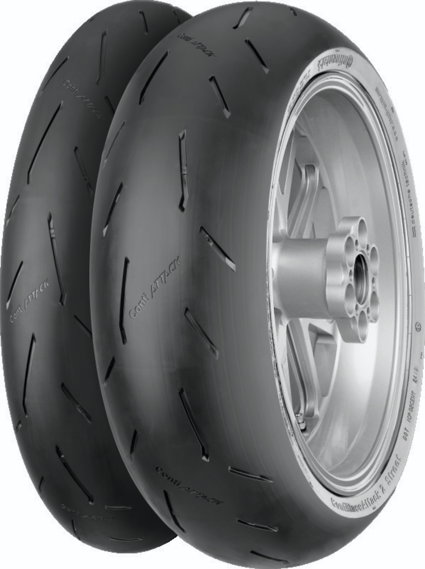 Picture of Continental ContiRaceAttack 2 Street - 120/70 ZR 17 M/C (58W) TL Front