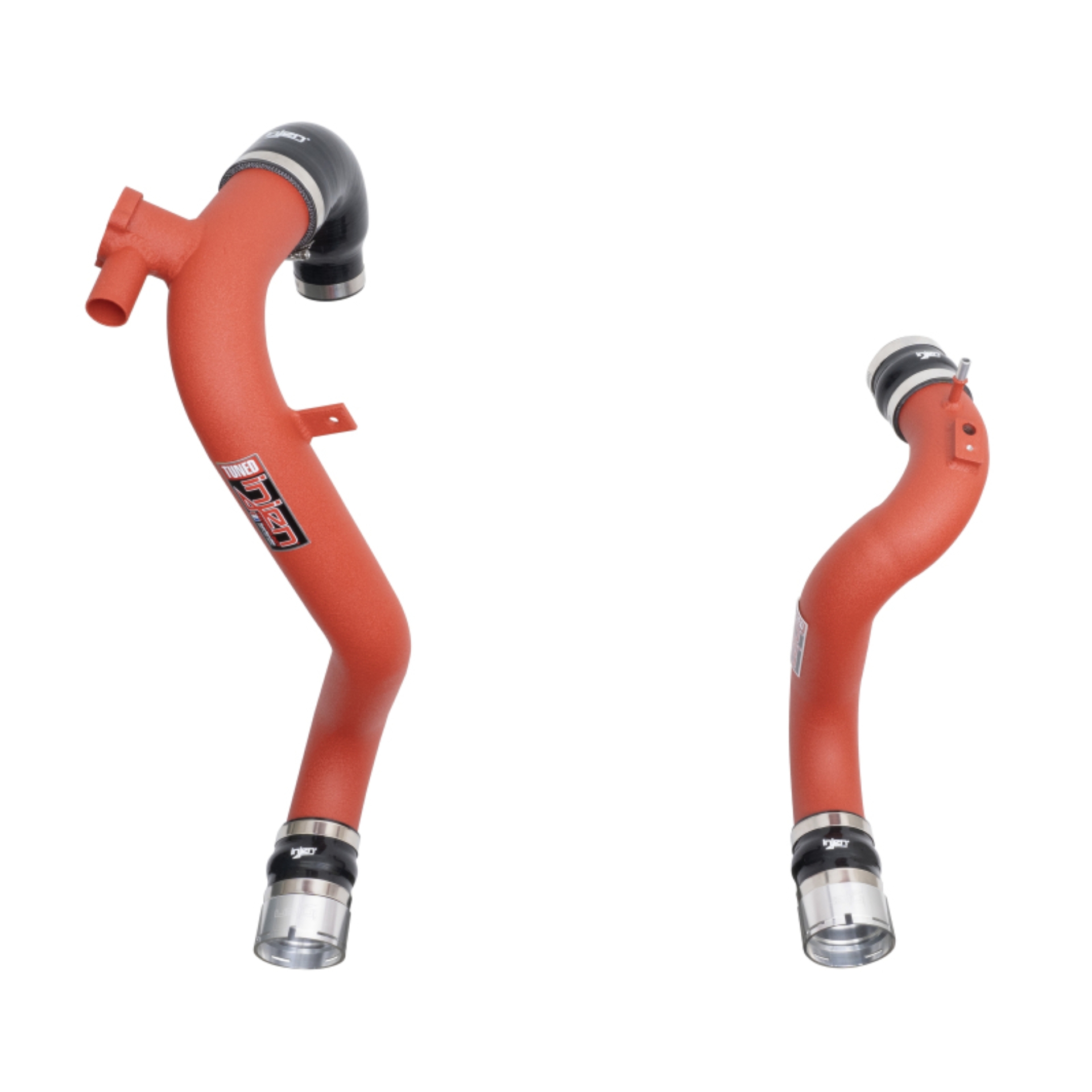 Picture of Injen 21-23 Ford Bronco L4-2.3L Turbo EcoBoost SES Intercooler Pipes Wrinkle Red