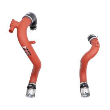Picture of Injen 21-23 Ford Bronco L4-2.3L Turbo EcoBoost SES Intercooler Pipes Wrinkle Red