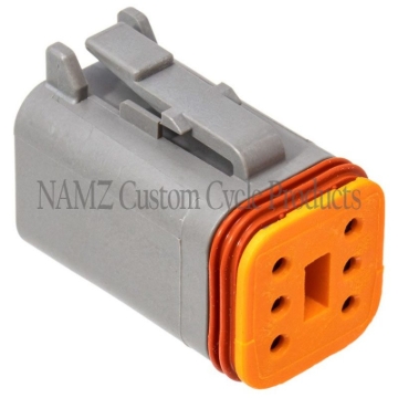 Picture of NAMZ Deutsch DT Series 6-Wire Plug & Wedgelock - Grey (Repl. HD 72136-94GY)