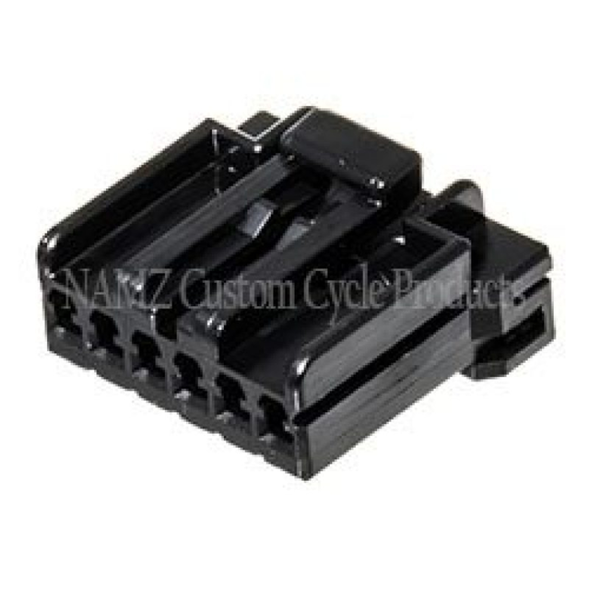 Picture of NAMZ AMP Multilock 6-Position Female Wire Plug Housing (HD 73156-96BK)