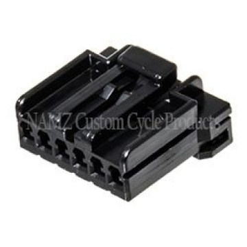 Picture of NAMZ AMP Multilock 6-Position Female Wire Plug Housing (HD 73156-96BK)