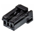 Picture of NAMZ AMP Multilock 3-Position Female Wire Plug Housing (HD 73153-96BK)