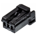 Picture of NAMZ AMP Multilock 3-Position Female Wire Plug Housing (HD 73153-96BK)