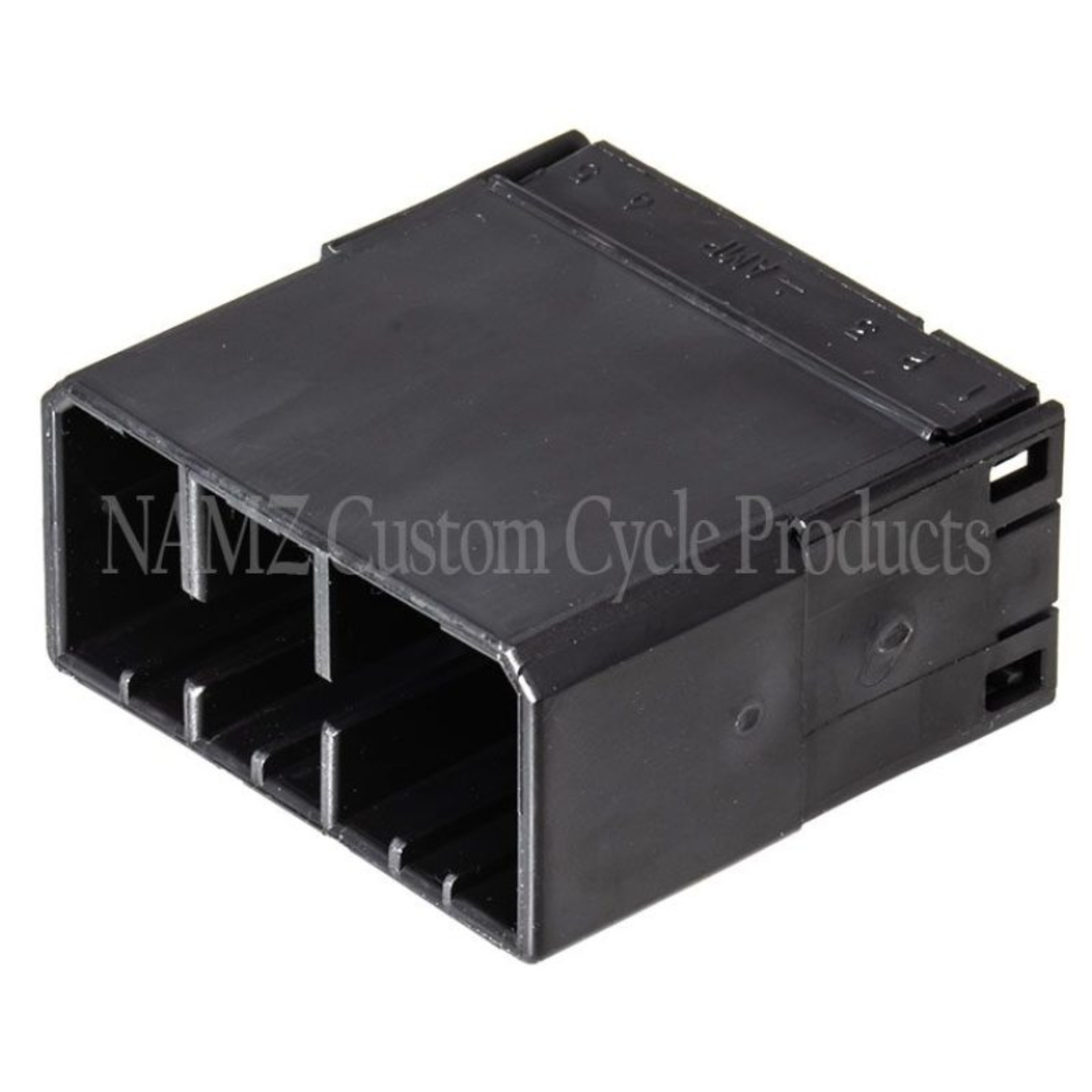 Picture of NAMZ AMP Multilock 12-Position Male Wire Cap Housing (HD 73112-96BK)
