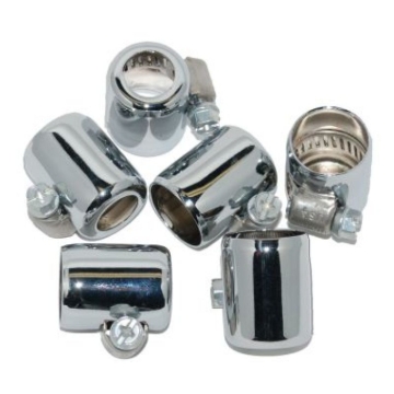 Picture of NAMZ Hose Clamps 3/8in. ID Chrome (6 Pack)