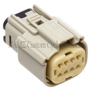 Picture of NAMZ 07-23 XL/FX/Road King Main Harness Molex MX-150 8-Pos Female Connector - Gray (HD 72469-07GY)