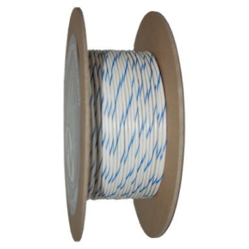Picture of NAMZ OEM Color Primary Wire 100ft. Spool 18g - White/Blue Stripe