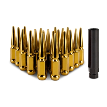 Picture of Mishimoto Steel Spiked Lug Nuts M12x1.5 20pc Set - Gold