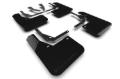 Picture of Rally Armor RAL UR Blk Flap/Met. Blk Logo Mud Flaps - MF113-UR-BLK-MBK