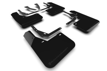 Picture of Rally Armor 24-26 Hyundai Kona/Kona EV Black UR Mud Flap w/Metallic Black Logo