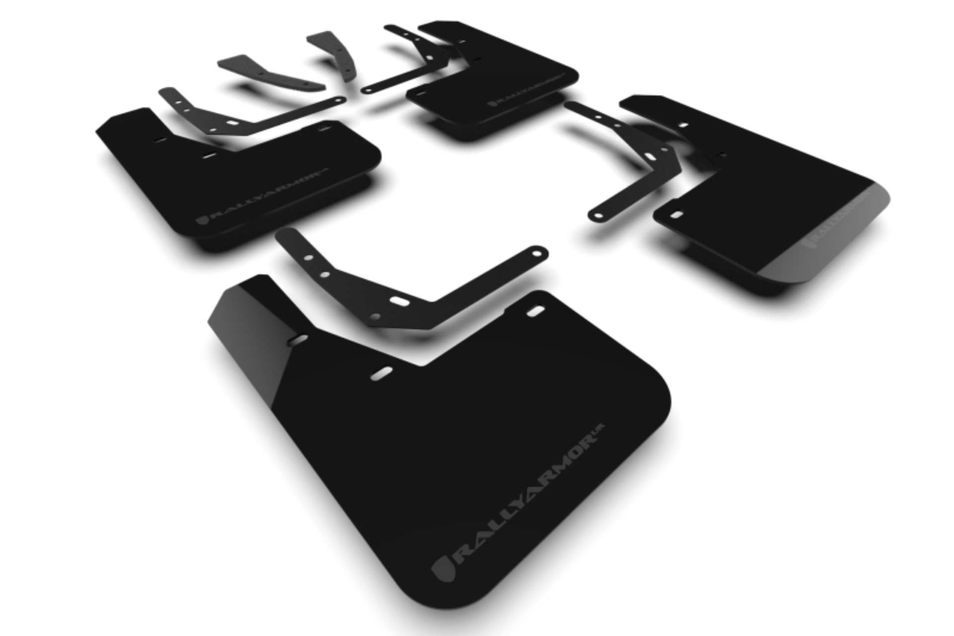 Picture of Rally Armor 24-26 Hyundai Kona/Kona EV Black UR Mud Flap w/Grey Logo