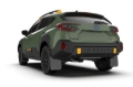 Picture of Rally Armor RAL UR Blk Flap/Orange Logo Mud Flaps - MF116-UR-BLK-WOR