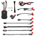 Picture of XK Glow Addressable LED Motorcycle Accent Light Kits Advanced XKalpha App Controlled