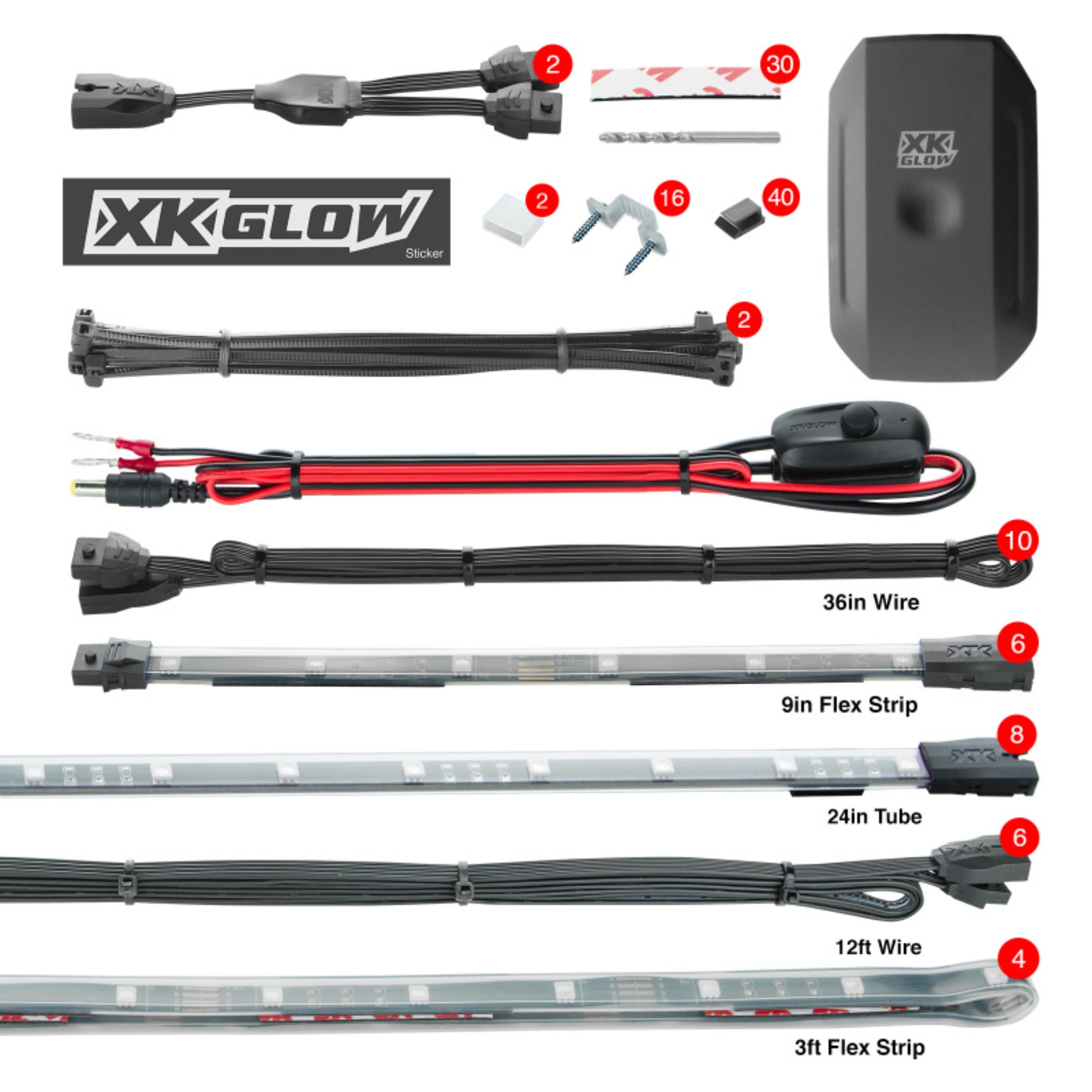 Picture of XKGLOW XKG LED Light Kit Light Accessories and Wiring - KS-Car-Pro