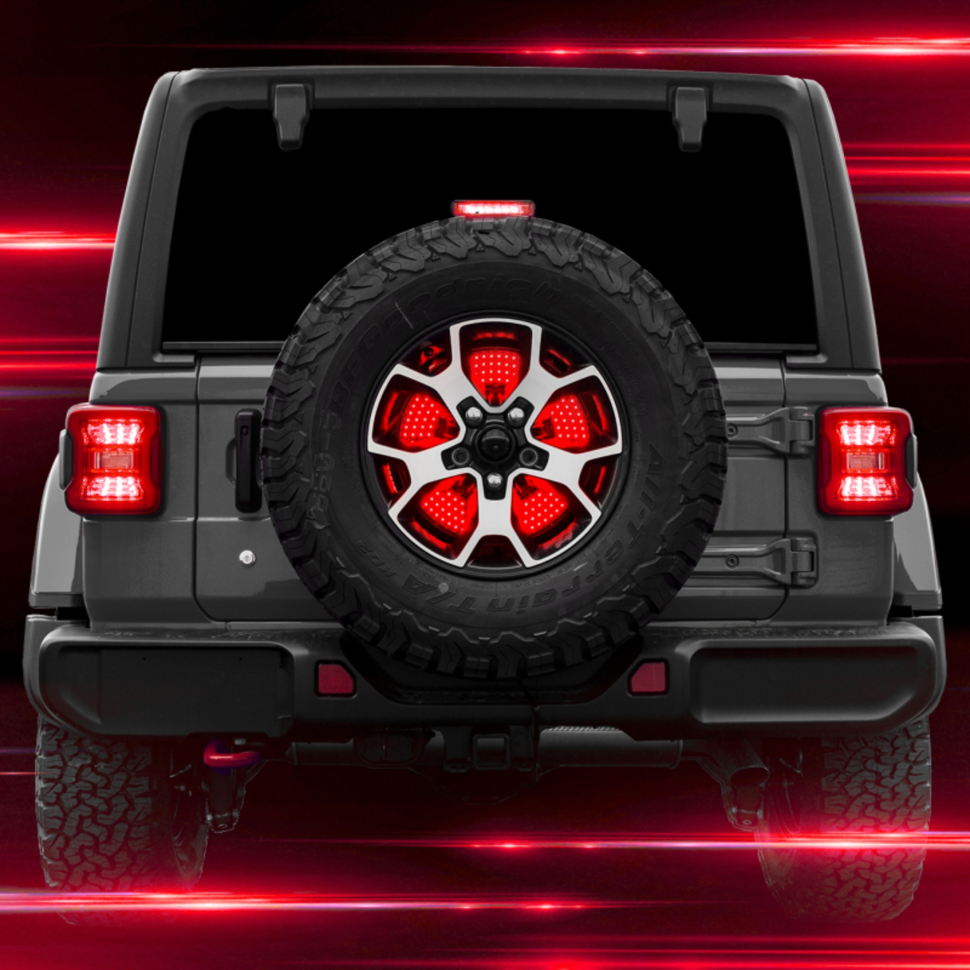 Picture of XK Glow Jeep 5th Wheel Light w/ Brake, Running, Reverse and Turn Signal Lights