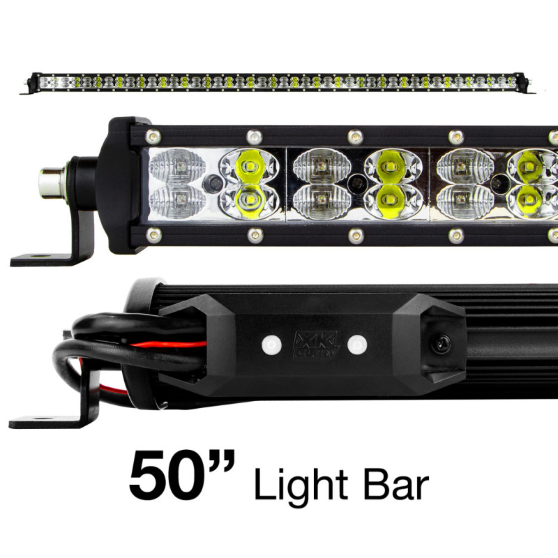 Picture of XK Glow RGBW Light Bar High Power Offroad Work/Hunting Light w/ Bluetooth Controller 50In