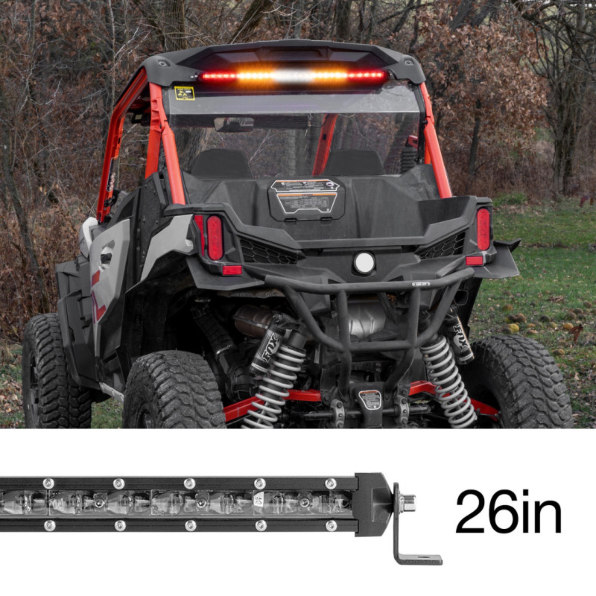 Picture of XK Glow Super Slim Offroad LED Chase Bar 4 Modes 72w 26in