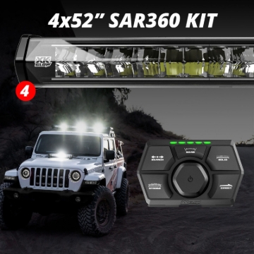 Picture of XK Glow SAR360 Light Bar Kit Emergency Search and Rescue Light System (4) 52In