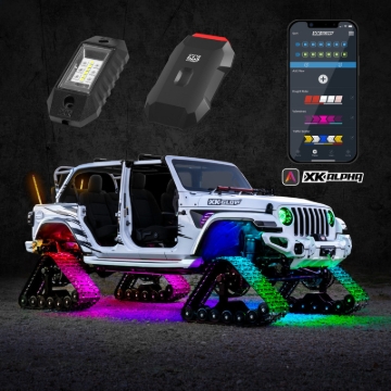 Picture of XK Glow RGBW Addressable LED Rock Light Kits Standard XKalpha App Controlled